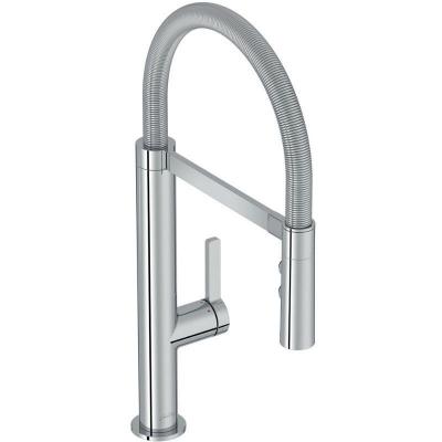 Mitigeur cuisine Spirale Bec haut chrome douchette extractible