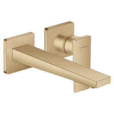 Robinet mitigeur de lavabo avec poign&eacute;e plate Metropol bronze Hansgrohe