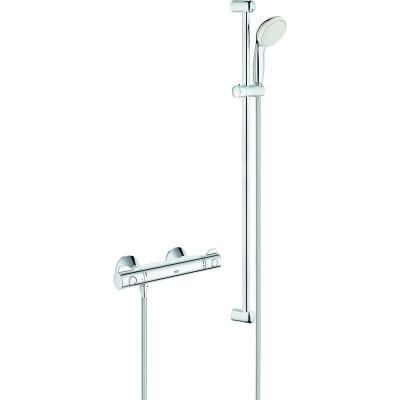 Grohtherm 800 Mitigeur thermostatique douche 1/2 avec ensemble de douche, chrom&eacute; (34566001)