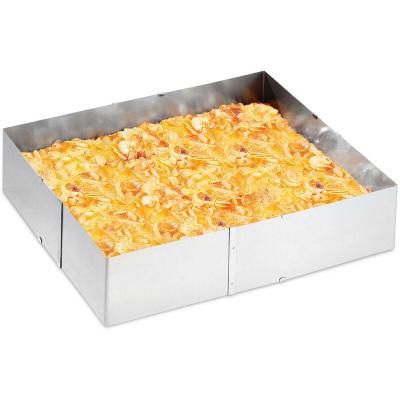 Cadre &agrave; g&acirc;teau extensible Uno en inox Gefu
