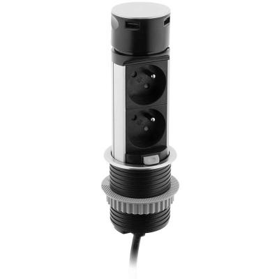 Otio-Multiprise encastrable compacte 2 prises + USB - Otio