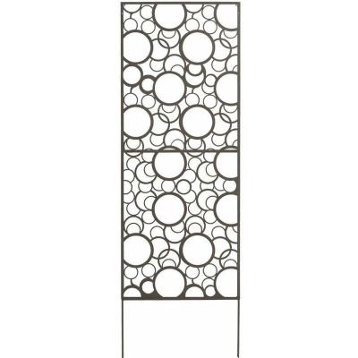 Nortene 2012056 Panneau m&eacute;tallique Motif Cercles Marron 60 x 150 cm