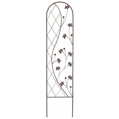 Nortene - Treillis floral zen Yin and Yang 0,35 x 1,50 m - Marron