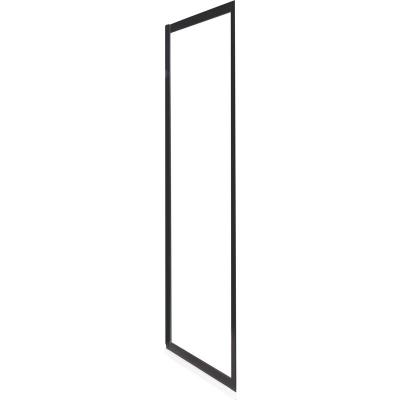 Fa&ccedil;ade NAPA - Retour fixe 80x195x0,6cm - Verre tremp&eacute; - Finitions noir