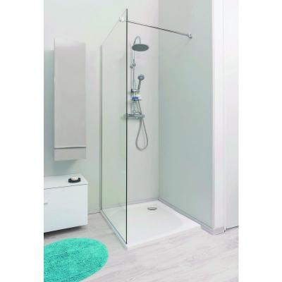 Receveur HESTIA - Antid&eacute;rapant - 80x80cm - R&eacute;sine - Blanc - Extra-plat