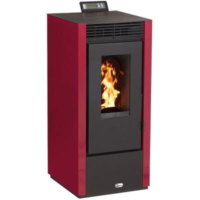 Po&ecirc;le &agrave; granul&eacute;s carr&eacute; &eacute;tanche ustica bordeaux 14kW - Optimo