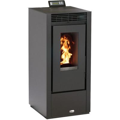 Po&ecirc;le &agrave; granul&eacute;s carr&eacute; &eacute;tanche ustica noir 14kW - Optimo