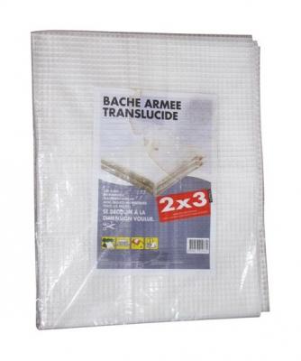 OUTILLAGE DE ST ETIENNE - B&acirc;che arm&eacute;e translucide - 4x3 m