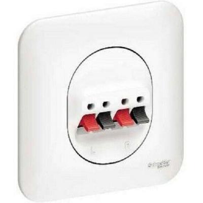 Prise hp Schneider Electric Ovalis 2 Sorties + Plaque