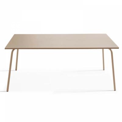 Palavas - Table de jardin rectangulaire en acier taupe - Taupe