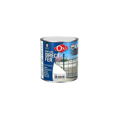 Peinture Glycero Direct Fer Anti-Rouille Brillant Gris Clair 0.5 L