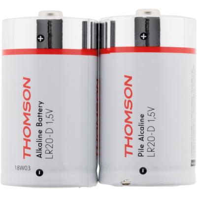 Pack 2 piles alcalines LR20 D 1,5 V - Thomson