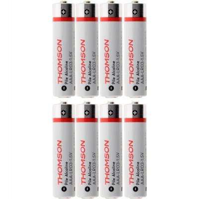 Pack 8 piles alcalines LR03 AAA 1,5 V 