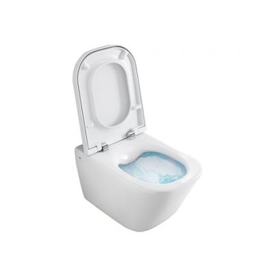 Pack Cuvette WC suspendue porcelaine Clean Rim Roca