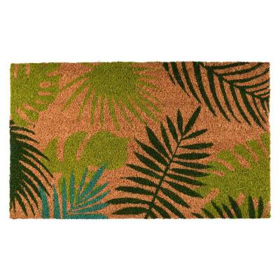 Esschert Design Paillasson Coco Feuilles Tropicales