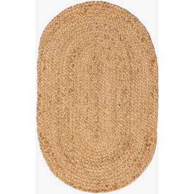 SKLUM Paillasson Ovale Tress&eacute; en Jute Naturelle Jamis           Yute