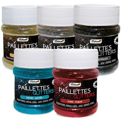 Pot &agrave; paillettes couleur argent Richard Colorant 80g