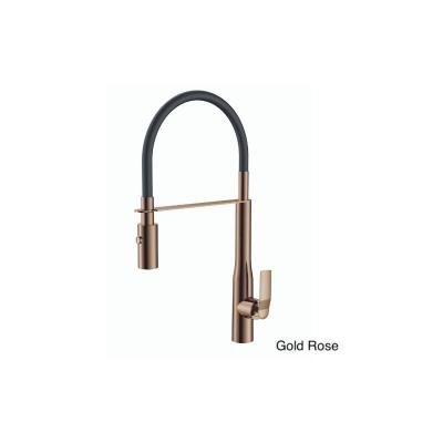 Mitigeur cuisine Addict Bec haut douchette extractible, gold rose