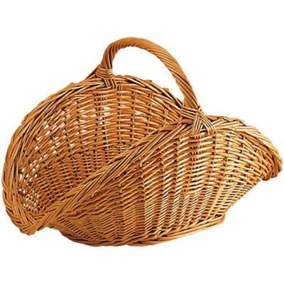 Panier &agrave; b&ucirc;ches en osier naturel - naturel