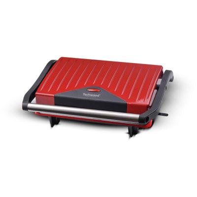Grill viande burger et panini rouge 750 watts - plaques anti-adh&eacute;sive