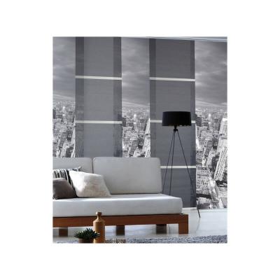 MADECOSTORE Panneau Japonais Voile Barre Alu - Gris - L45 x H260cm