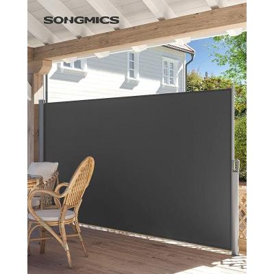Store lat&eacute;ral 300 x 200 cm (L x H), Tissu polyester 280 g/m&sup2;, Paravent r&eacute;tractable, GSA200G SONGMICS