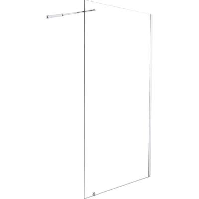 Paroi CARIBA - paroi 90x210x0,6cm - Verre tremp&eacute; - 1 volet - Finitions chrom&eacute;