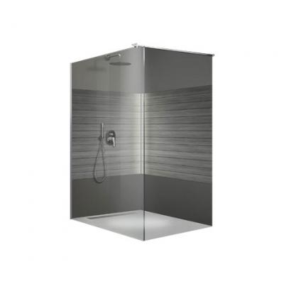 Paroi de douche &agrave; l'italienne Open 2 - verre transparent - 100 cm LEDA