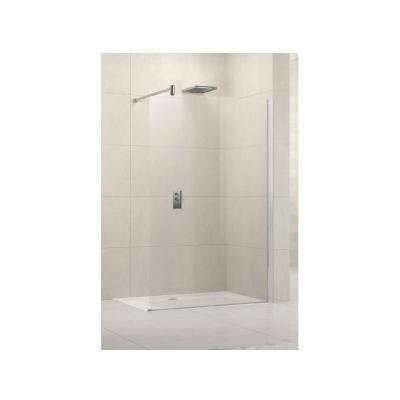 Paroi de douche fixe verre transparent - 120 cm - Lunes H - Novellini