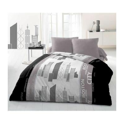 DISTRICT Parure de couette Microfibre - Gris - 220x240 cm