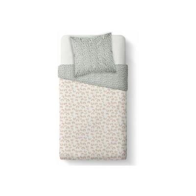 Parure de lit en coton 57 fils imprim&eacute;e - 140 x 220 cm - happy 1,18