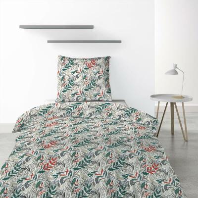 Parure housse de couette Vert 140x200 Atelier Du Linge 328400 - Vert