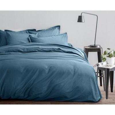 Housse de couette 220x240 + 2 taies d'oreiller 63x63 cm satin de coton horizon