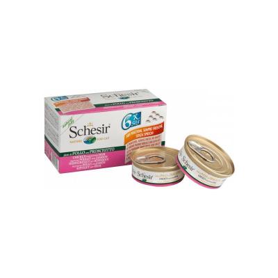 Filets de Poulet avec Jambon Multipack 6 Unit&eacute;s 6x50 gr Schesir