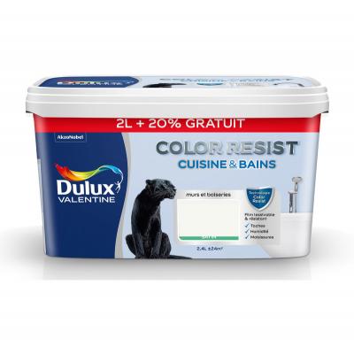 Peinture Color Resist Cuisine&Bains - Blanc - Satin - 2L+20% gratuit