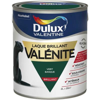 Peinture boiserie, radiateur vert basque DULUX VALENTINE Val&eacute;nite