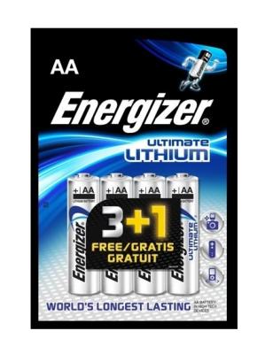 Energizer LITHIUM L91 / 3 + 1 pi&egrave;ce - AA batterie