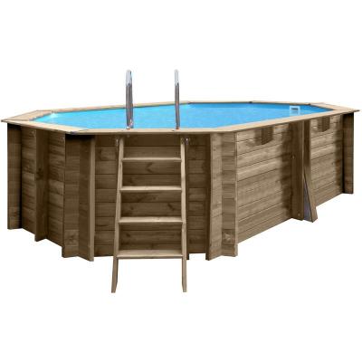 Piscine en bois ovale 4,36m x 3,36m x H: 1,17m GRENADE 2