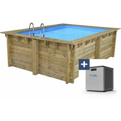 Piscine bois Caimans 4.10 m + Mini pompe