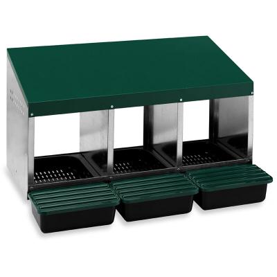 Pondoir Poule 3 Nichoirs Avec Fond Plastique