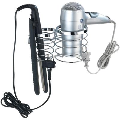 Porte s&egrave;che-cheveux & fer &agrave; lisser inox Premium