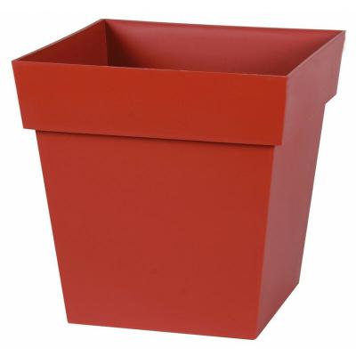 Pot plastique EDA L.32 x l.32 x H.32 cm rouge rubis 