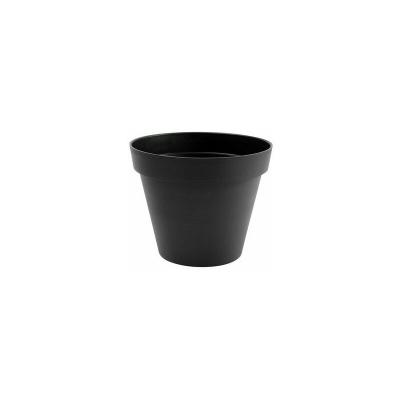 Pot Rond Toscane - 30x26cm - 10l - Anthracite - Eda Plastiques
