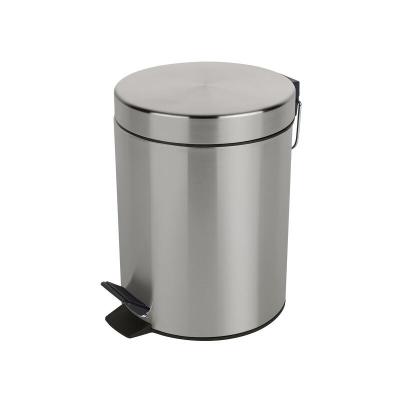 Poubelle &agrave; p&eacute;dale Acier sydney 3L Bross&eacute; - Gris - Spirella