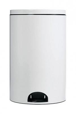 Rossignol poubelle &agrave; p&eacute;dale 14 l blanche - &eacute;lora