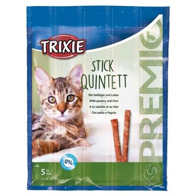 Trixie Premio Poultry & Liver Quadro Sticks Snacks 5 Units Marron