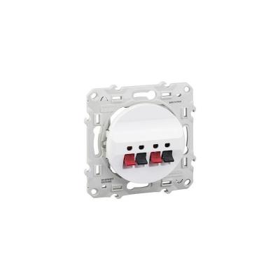 Schneider Odace Prise Haut-Parleur Blanc - S520488