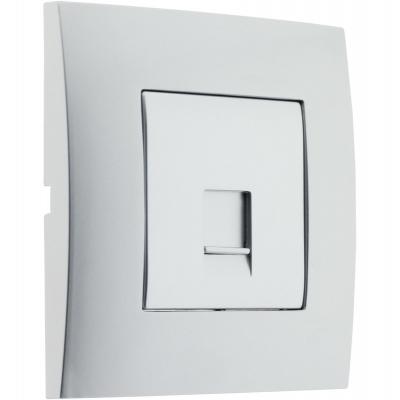 Simplea Prise TEL. RJ 45 cat.5 pr&ecirc;t &agrave; poser -Silver - Simplea