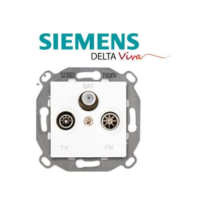 Delta viva prise tv fm sat blanc SIE003506 - Siemens