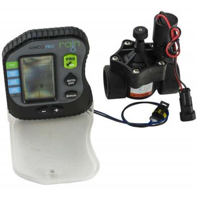 Rain - Programmateur d'arrosage &eacute;tanche 9v avec &eacute;lectrovanne pro